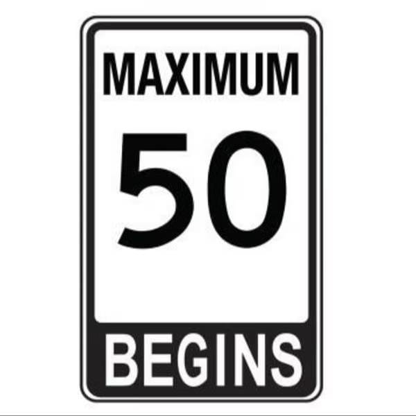 Accuform SPEED SIGN 36 in X 24 in ENGINEERGRADE FRR21050RA - main